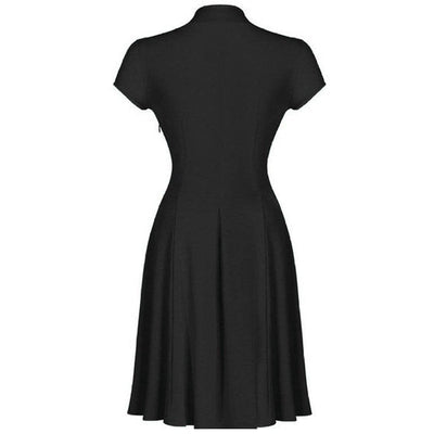 Vintage Plus Size 50s Mekko Musta