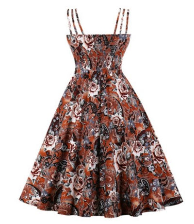 Vintage Plus Size -Mekko, Valkoinen Kahvi