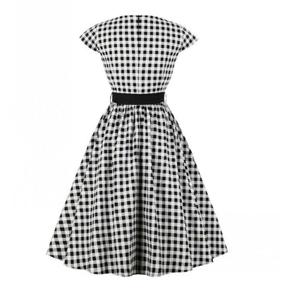 60-Luvun Gingham Check -Mekko