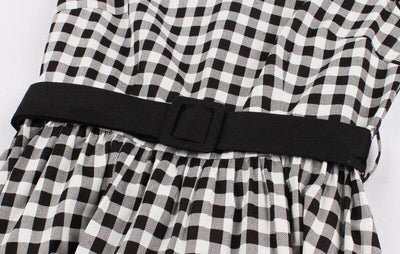 60-Luvun Gingham Check -Mekko