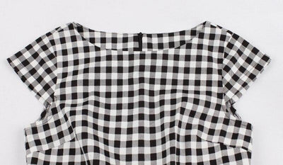 60-Luvun Gingham Check -Mekko