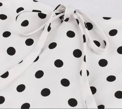 Vintage Plus-Koon Valkoinen Rockabilly-Mekko