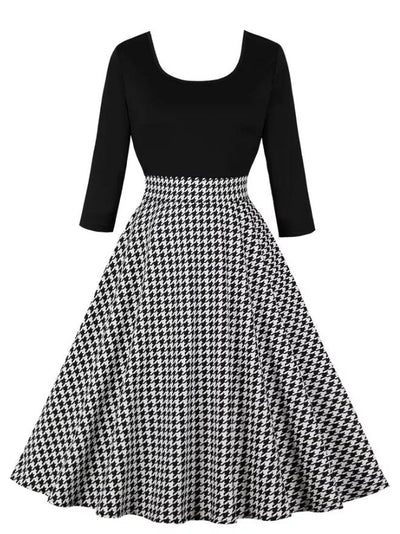 Vintage Harmaa Ruutumekko