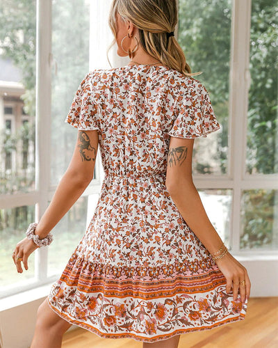 Vintage Hippien Tyylikäs Mekko