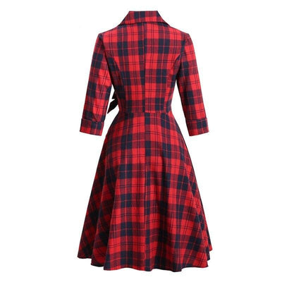 Vintage Talvipuuvillamekko