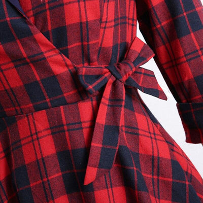 Vintage Talvipuuvillamekko