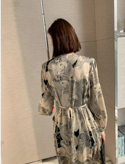 Vintage Harmaa Häämekko