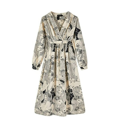 Vintage Harmaa Häämekko