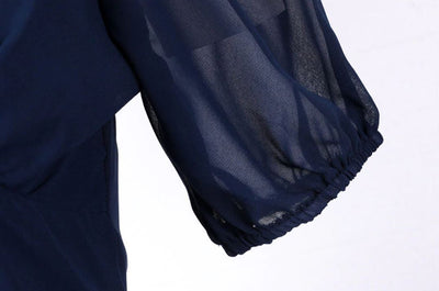 Vintage Pitkä 50-Luvun Sininen Mekko