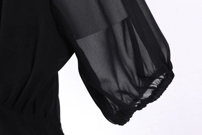 Vintage Pitkä 50-Luvun Musta Mekko