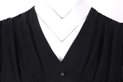 Vintage Pitkä 50-Luvun Musta Mekko