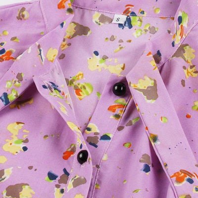 Laventelin Lyhythihainen Vintage-Mekko