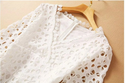 Vintage Valkoinen Syksyn Häämekko