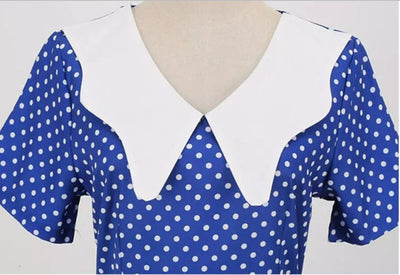 Vintage Laivastonsininen Häämekko