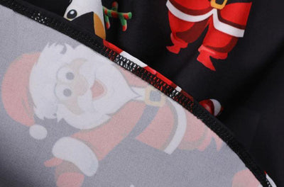 Plus-Koon Vintage-Joulumekko Musta