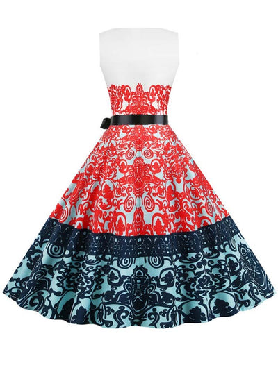 Vintage Punainen Mekko