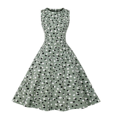 Vintage Vihreä Mekko