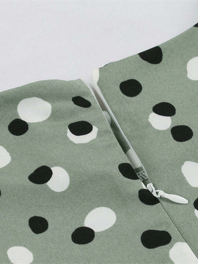 Vintage Vihreä Mekko