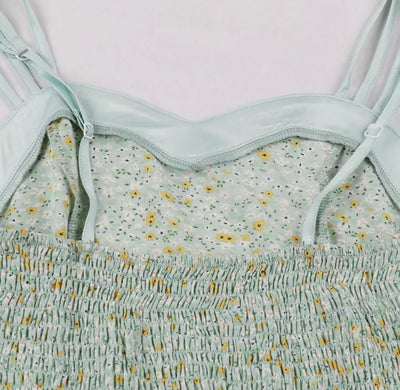 Vintage Pin Up Kukkakuvioinen Mekko