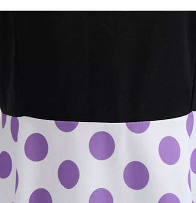 Vintage Pin Up -Mekko, Violetti Pilkku