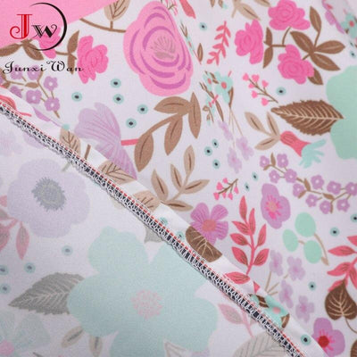 Vintage Prinsessamekko Vaaleanpunaisia Kukkia