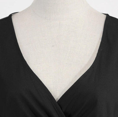 Vintage Rockabilly-Mekko 50-Luvun Musta