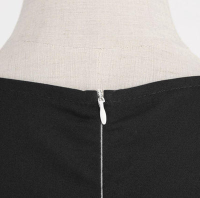 Vintage Rockabilly-Mekko 50-Luvun Musta