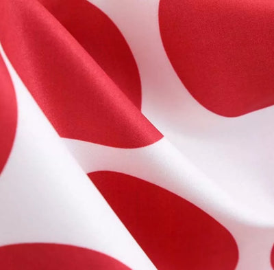 Vintage Punainen Ja Musta Rockabilly-Mekko