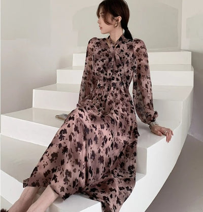 Vintage Vaaleanpunainen Mekko 1940-Luvulta