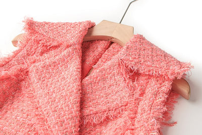 Vintage Puuterivaaleanpunainen Mekko