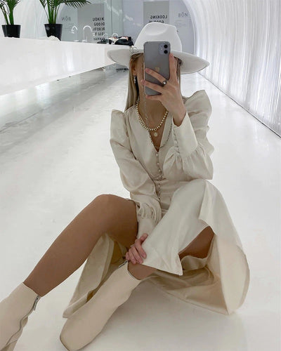 Vintage Satiini Mekko