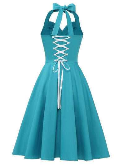 Vintage Seksikäs Pin Up Sky -Mekko