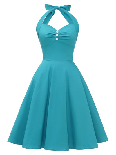 Vintage Seksikäs Pin Up Sky -Mekko