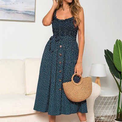 Vintage Kuusikymmentäluvun Mekko Vihreä