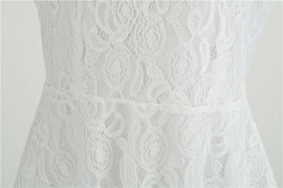 Vintage Trapetsi Mekko Valkoinen