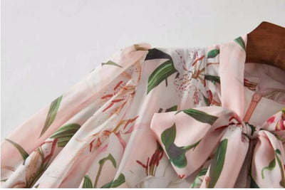 Vintage Vanha Vaaleanpunainen Pitkä Mekko