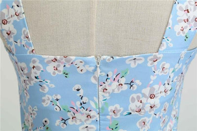 Vintage 1950 Taivaansininen Mekko