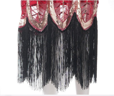 Vintage 20-Luvun Gatsbyn Punainen Mekko