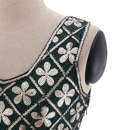 Vintage 20s Plus Kokoinen Kultamekko