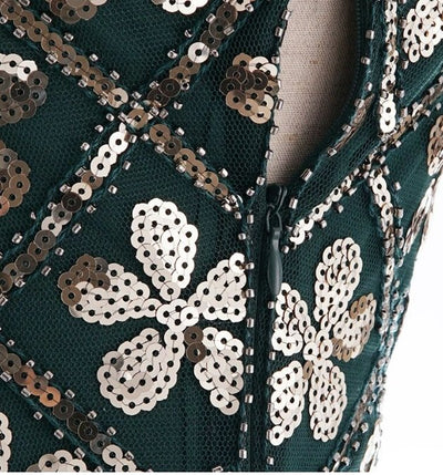 Vintage 20s Plus Kokoinen Kultamekko