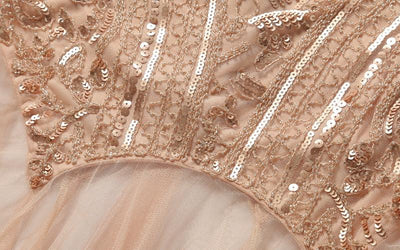 Vintage 20-Luvun Pitkä Vaaleanpunainen Mekko