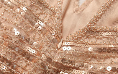 Vintage 20-Luvun Pitkä Vaaleanpunainen Mekko