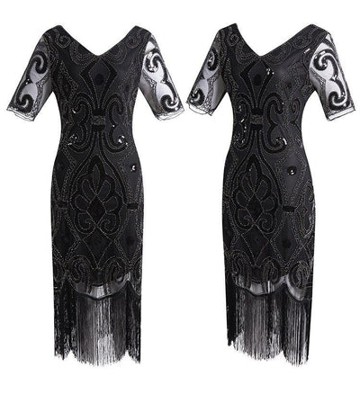 20-Luvun Pitsinen Paljettimekko