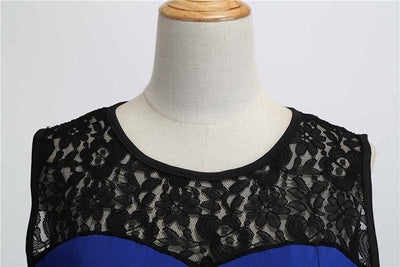 Vintage Sininen Pitsimekko