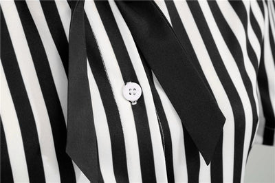 Vintage Retro Mustavalkoinen Mekko