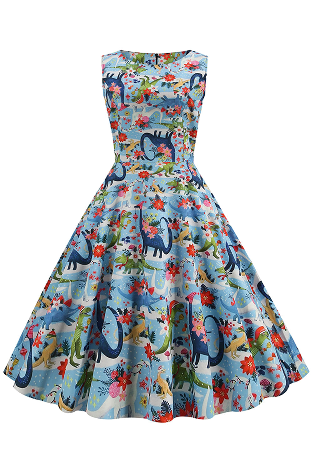 Vintage 1950-Luvun Kukkainen Mekko