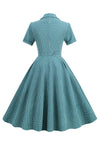 Vintage 1950-Luvun Ruudullinen Vyömekko