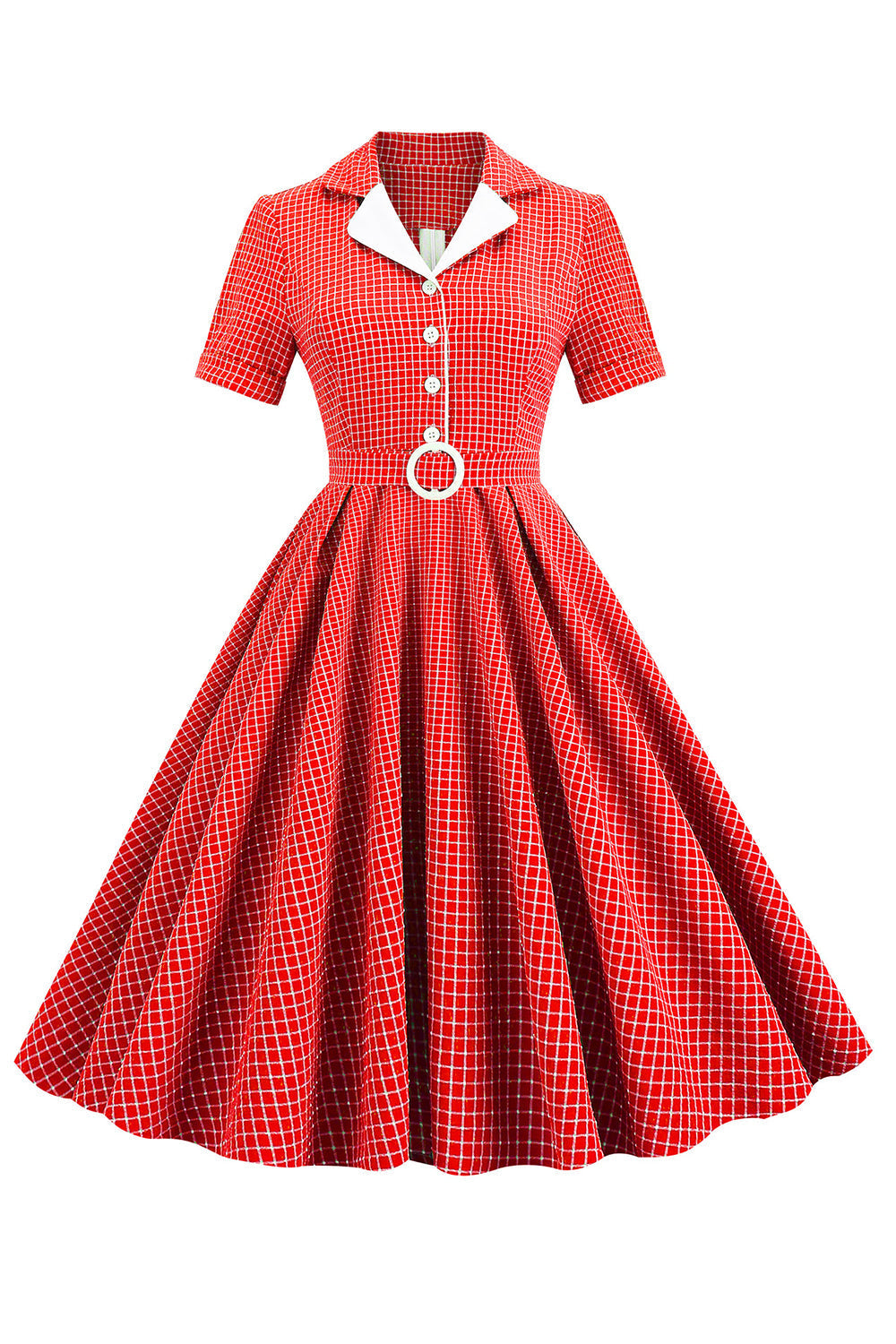 Vintage 50-Luvun Tyylinen Ruutumekko