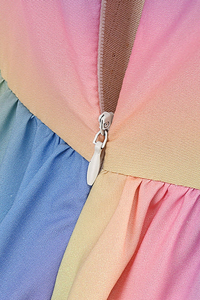 Vintage 50-Luvun Tyylinen Sateenkaarimekko