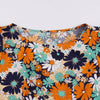 Vintage Pitkähihainen Liberty Flower -Mekko